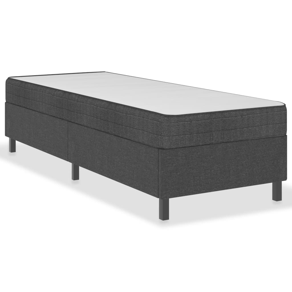 vidaXL Estructura de cama Box Spring sin colchón tela gris 80x200 cm