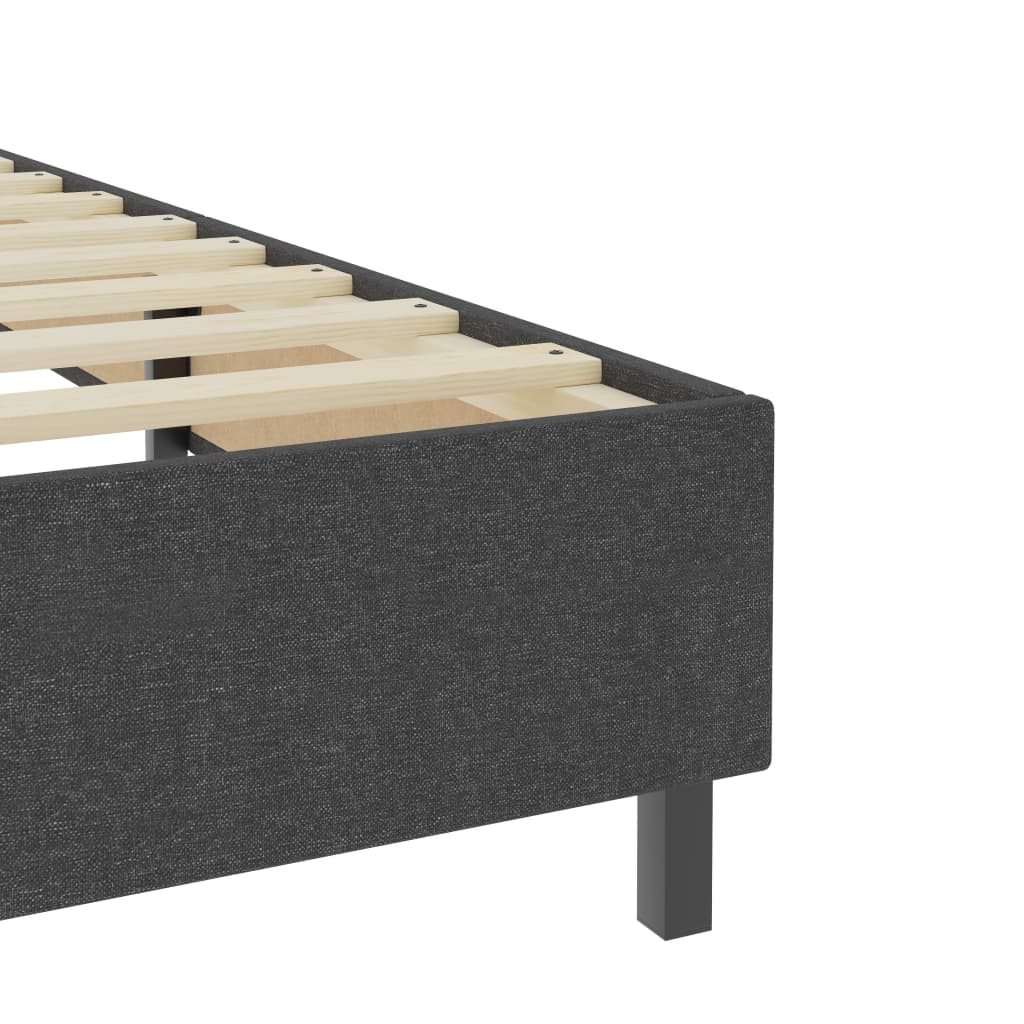 vidaXL Estructura de cama Box Spring sin colchón tela gris 80x200 cm