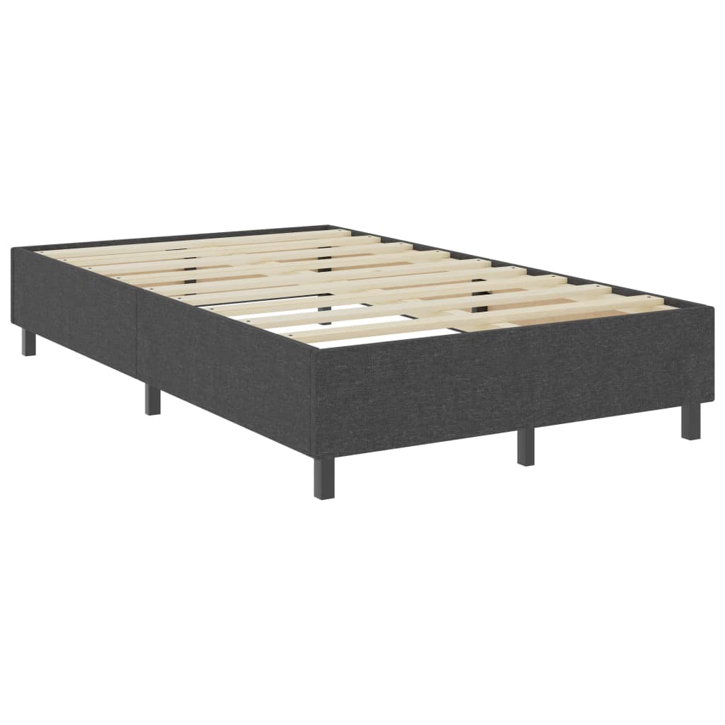 vidaXL Estructura de cama box spring tela gris 120x200 cm