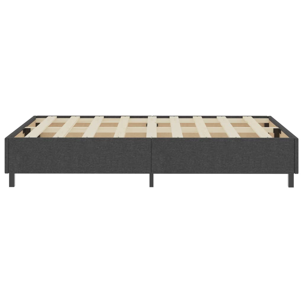 vidaXL Estructura de cama box spring tela gris 120x200 cm