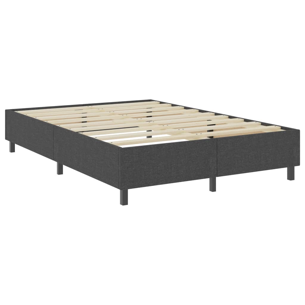 vidaXL Estructura de cama Box Spring tela gris 140x200 cm