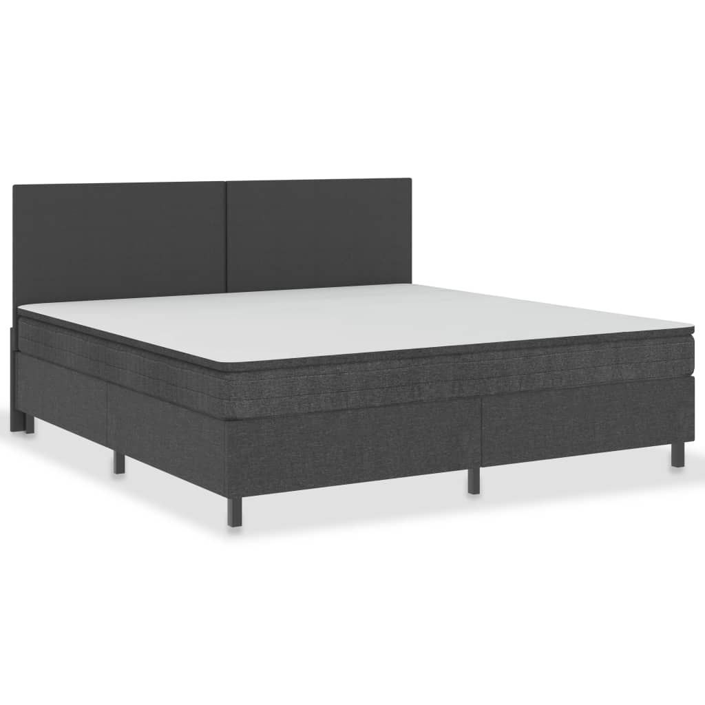 vidaXL Estructura de cama Box Spring sin colchón tela gris 200x200 cm