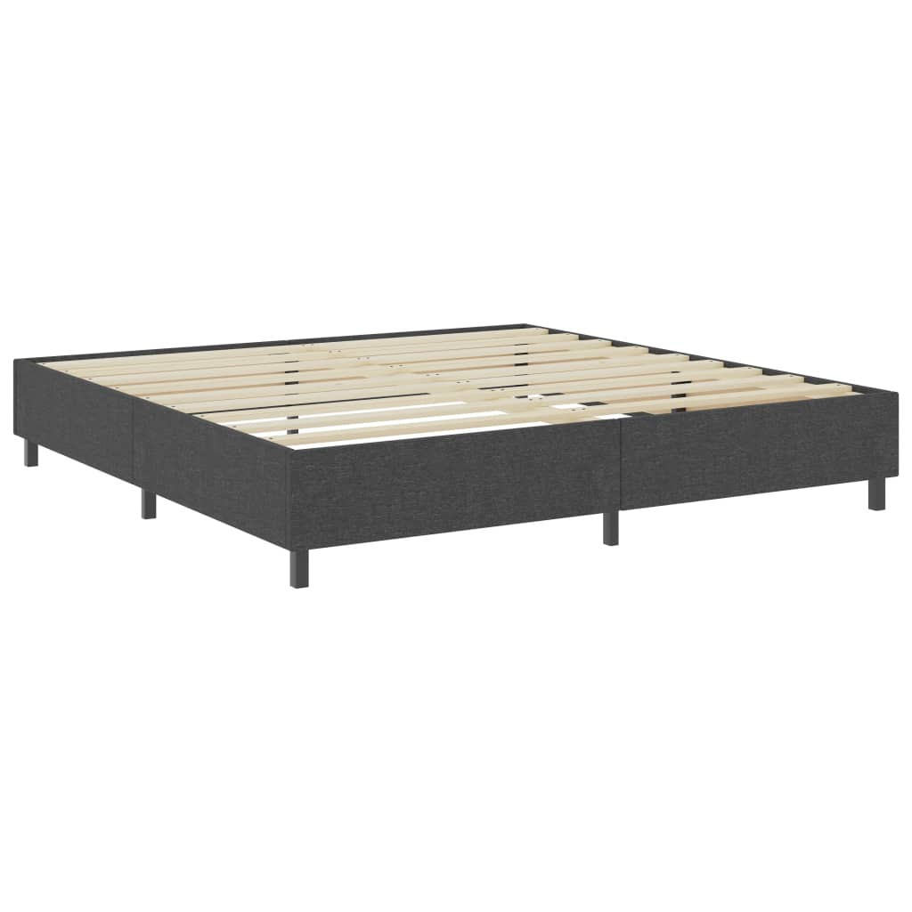 vidaXL Estructura de cama Box Spring sin colchón tela gris 200x200 cm