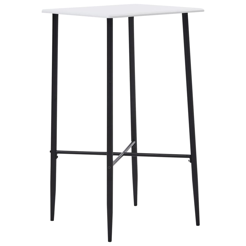 vidaXL Juego de mesa alta y taburetes 3 piezas tela gris oscuro