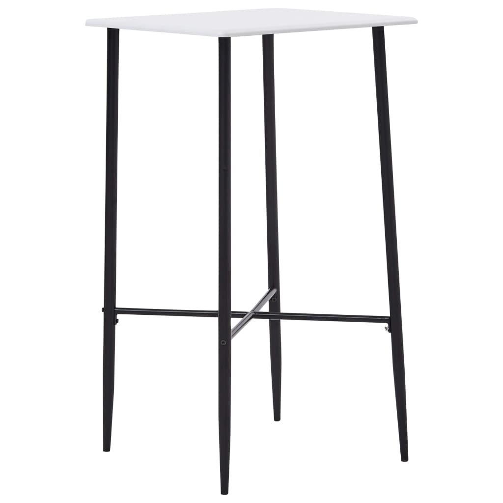 vidaXL Juego de mesa alta y taburetes 5 piezas tela gris oscuro