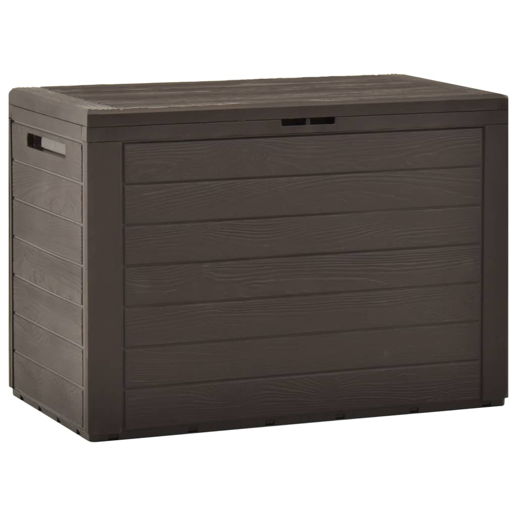 vidaXL Caja de almacenamiento de jardín marrón 78x44x55 cm