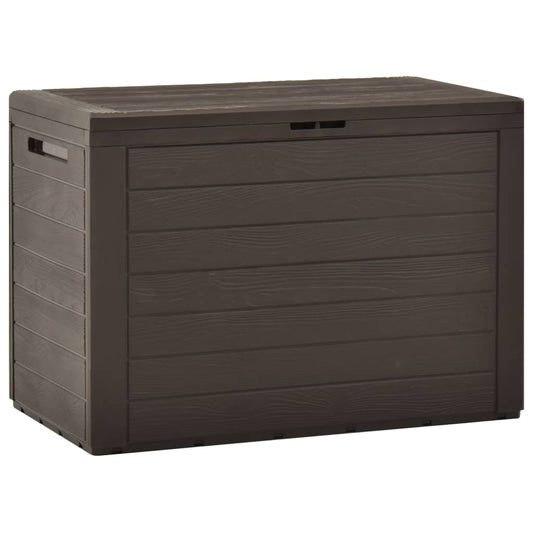 vidaXL Caja de almacenamiento de jardín marrón 78x44x55 cm