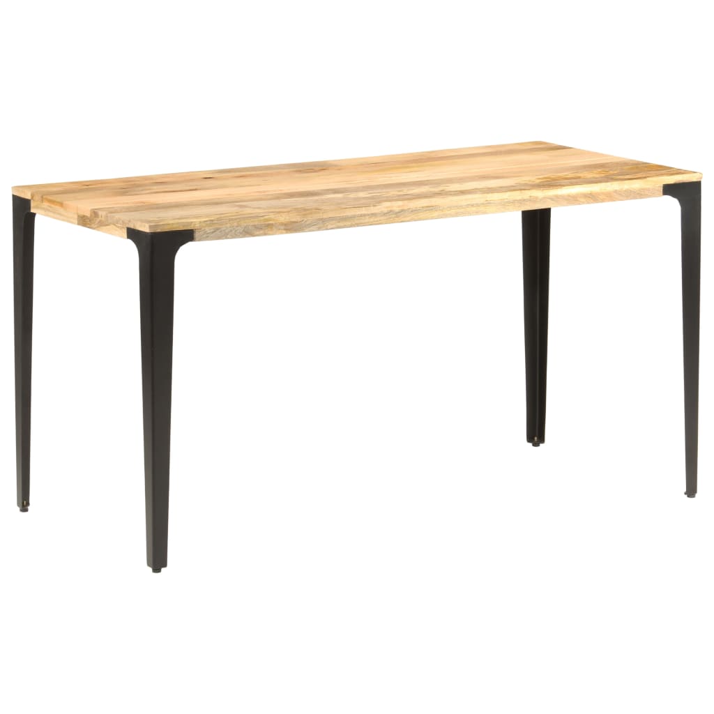 vidaXL Mesa de comedor de madera maciza de mango 140x70x76 cm