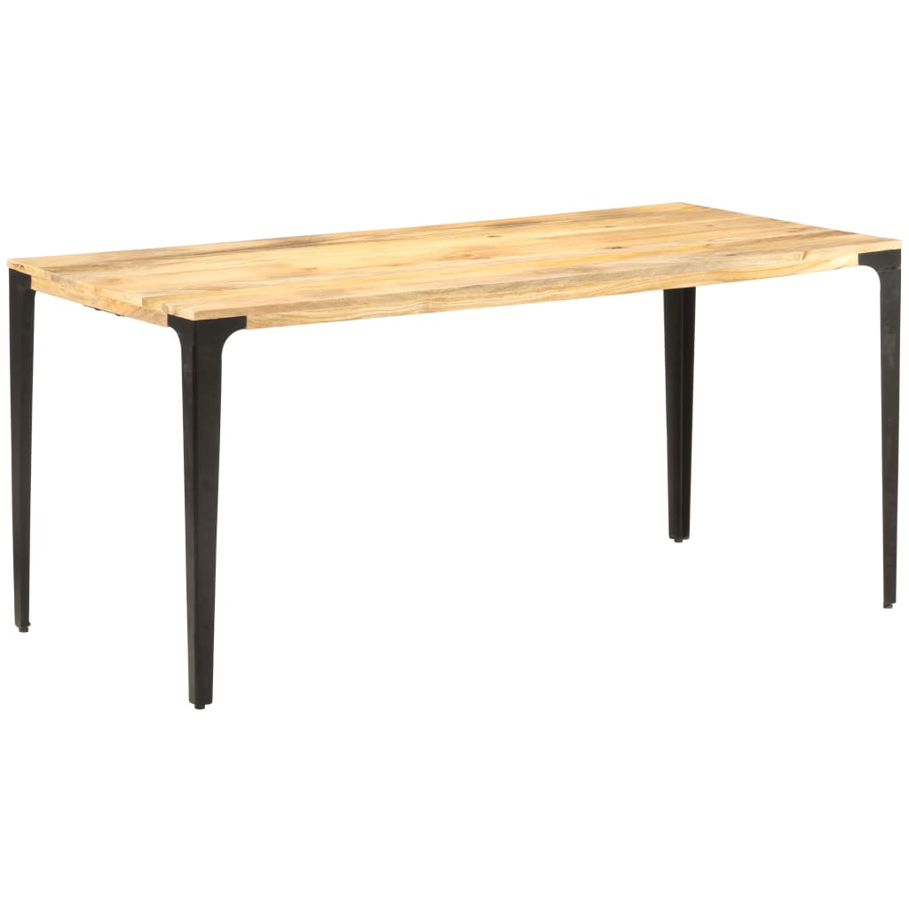 vidaXL Mesa de comedor de madera maciza de mango 160x80x76 cm