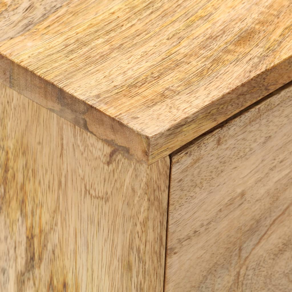 vidaXL Mesita de noche de madera maciza de mango 40x35x55 cm