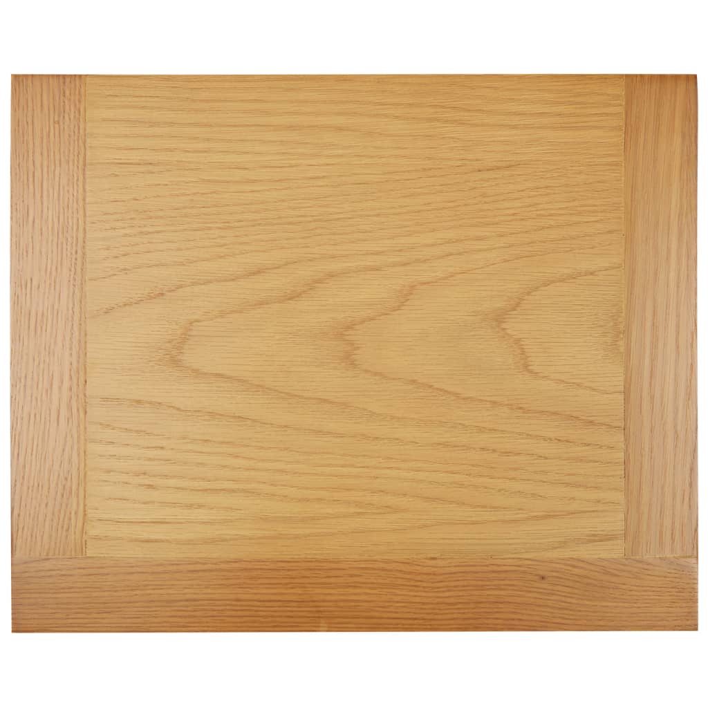 vidaXL Mesita de noche de madera de roble maciza 36x30x47 cm