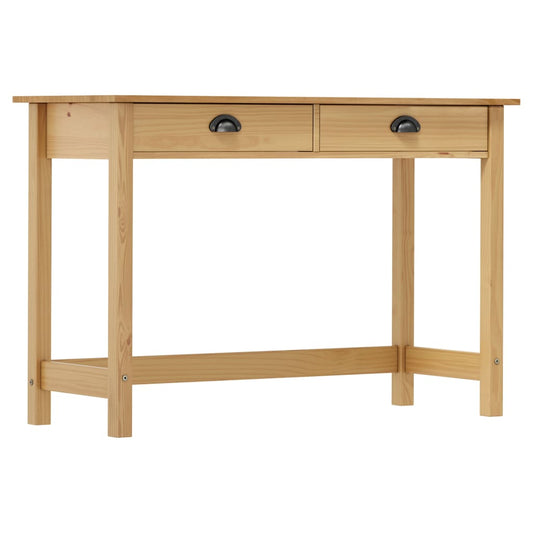 vidaXL Mesa consola Hill con 2 cajones madera pino 110x45x74 cm