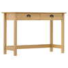 vidaXL Mesa consola Hill con 2 cajones madera pino 110x45x74 cm