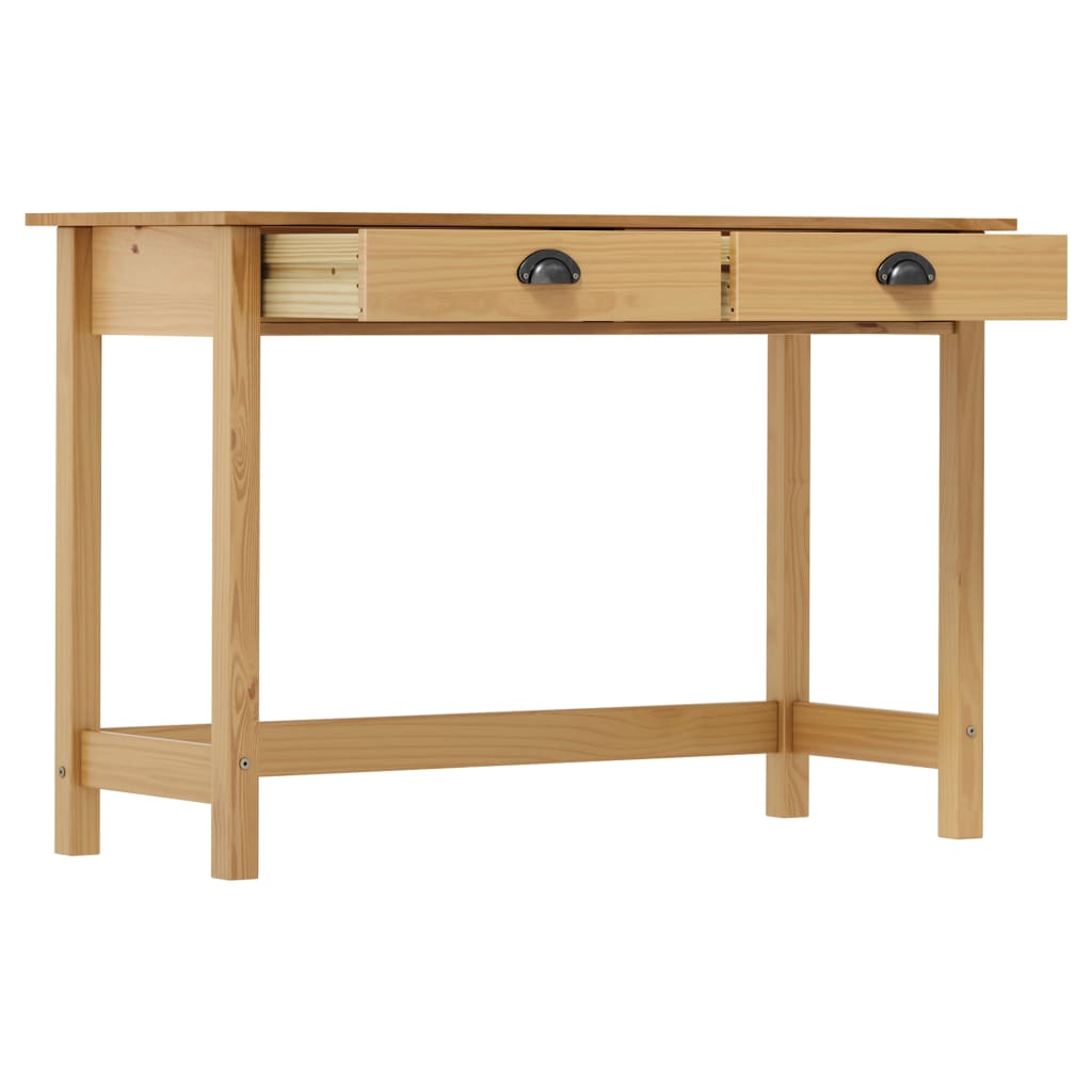 vidaXL Mesa consola Hill con 2 cajones madera pino 110x45x74 cm