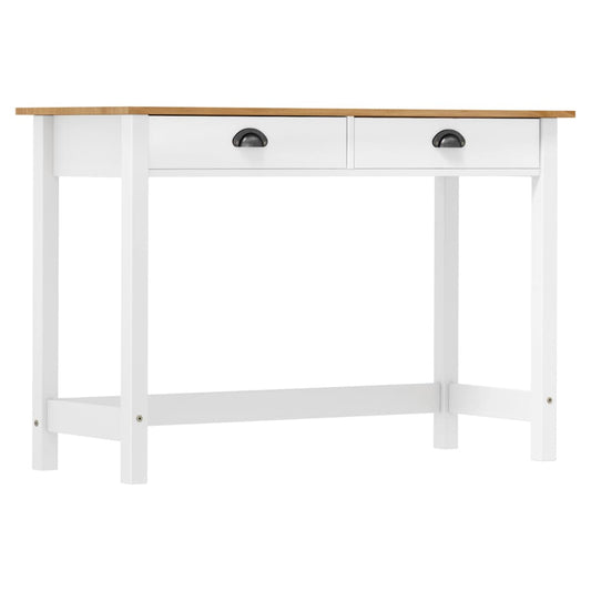 vidaXL Mesa consola Hill con 2 cajones madera pino 110x45x74 cm