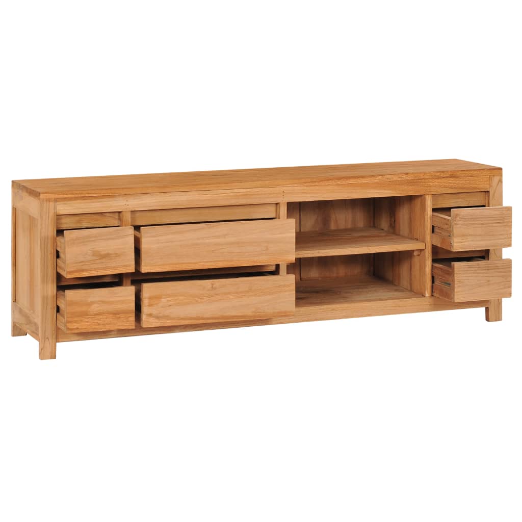 vidaXL Mueble de TV de madera maciza de acacia 120x30x40 cm