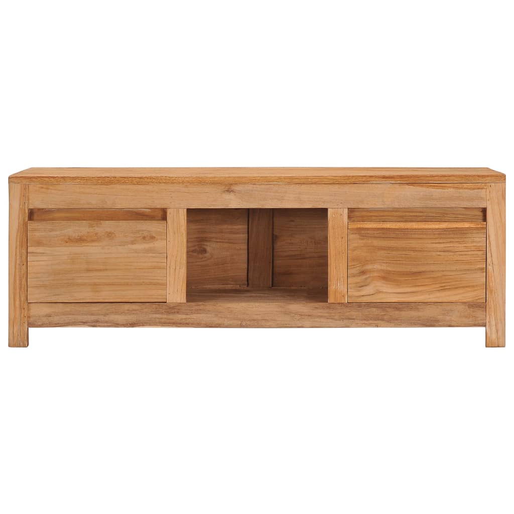 vidaXL Mueble de TV madera maciza de teca 100x30x35 cm