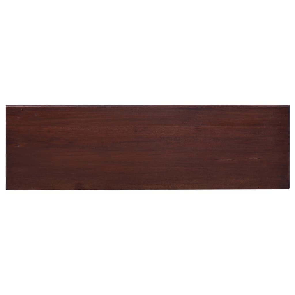 vidaXL Mueble de TV madera maciza de caoba marrón clásico 100x30x45 cm