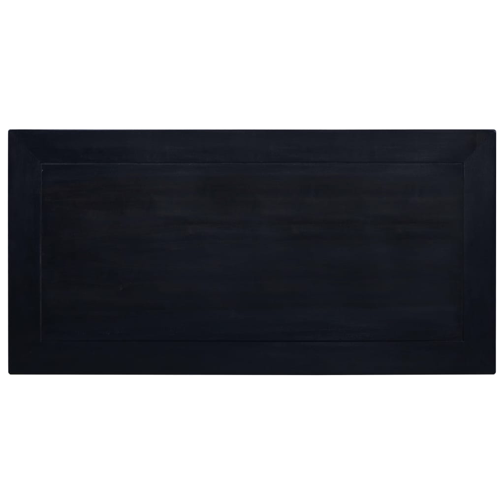 vidaXL Mesa de centro madera maciza caoba café negro claro 100x50x30cm