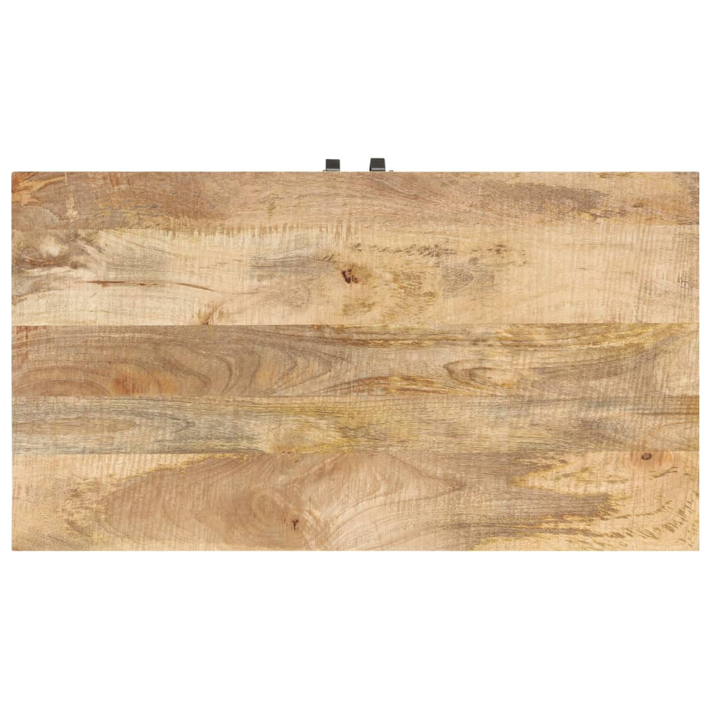 vidaXL Mesa de centro de madera maciza de mango 90x50x35 cm