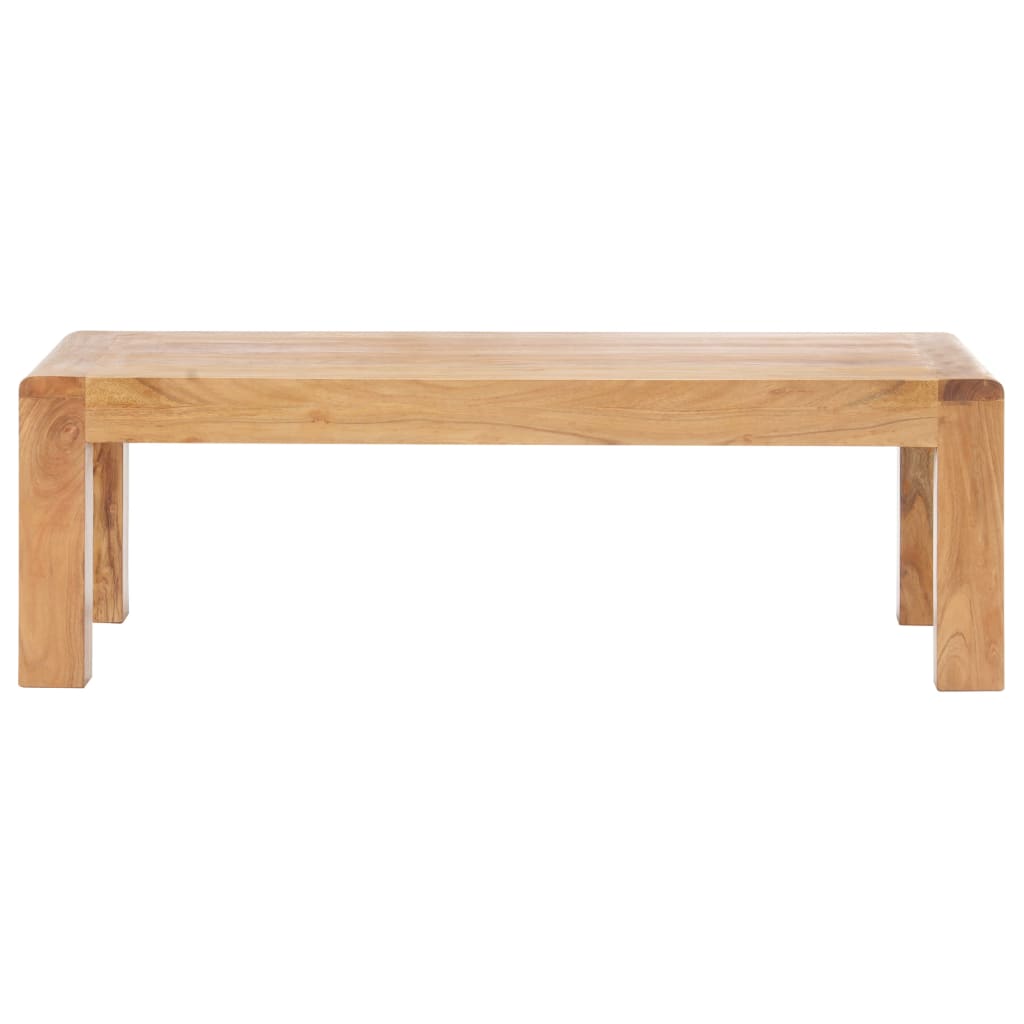 vidaXL Mesa de centro madera maciza acacia acabado miel 110x60x35 cm