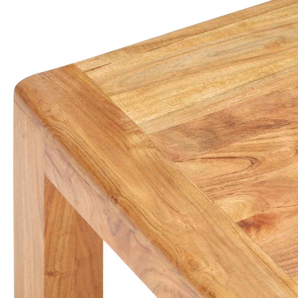 vidaXL Mesa de centro madera maciza acacia acabado miel 110x60x35 cm