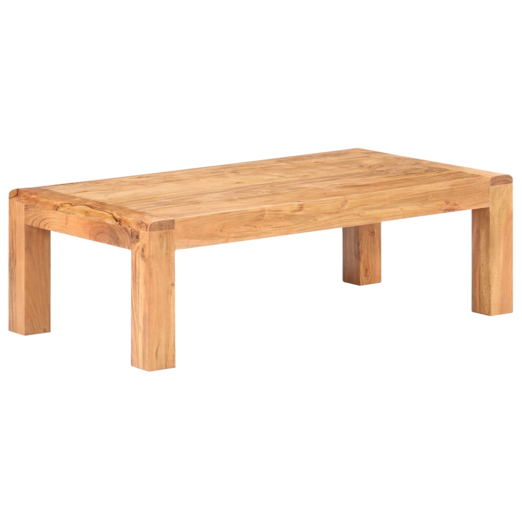 vidaXL Mesa de centro madera maciza acacia acabado miel 110x60x35 cm