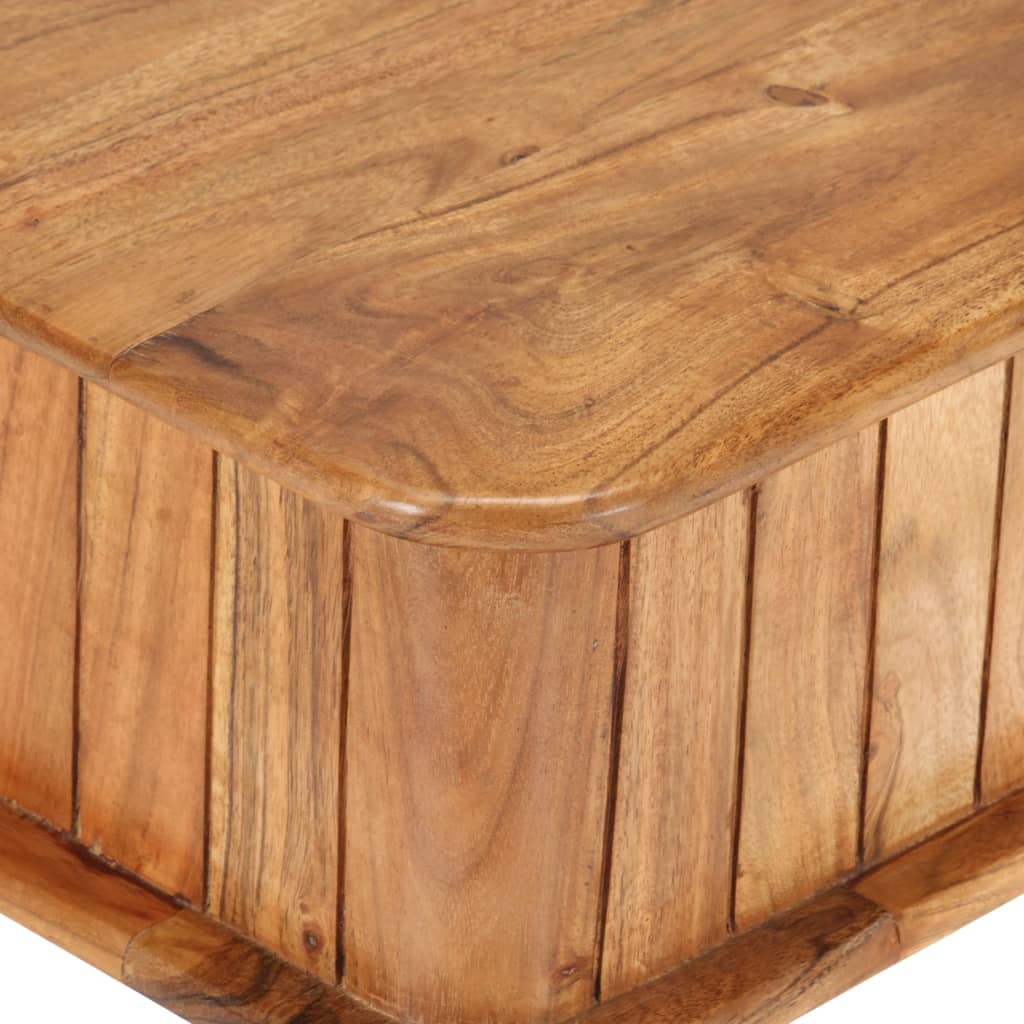 vidaXL Mesa de centro madera maciza de acacia 100x50x40 cm