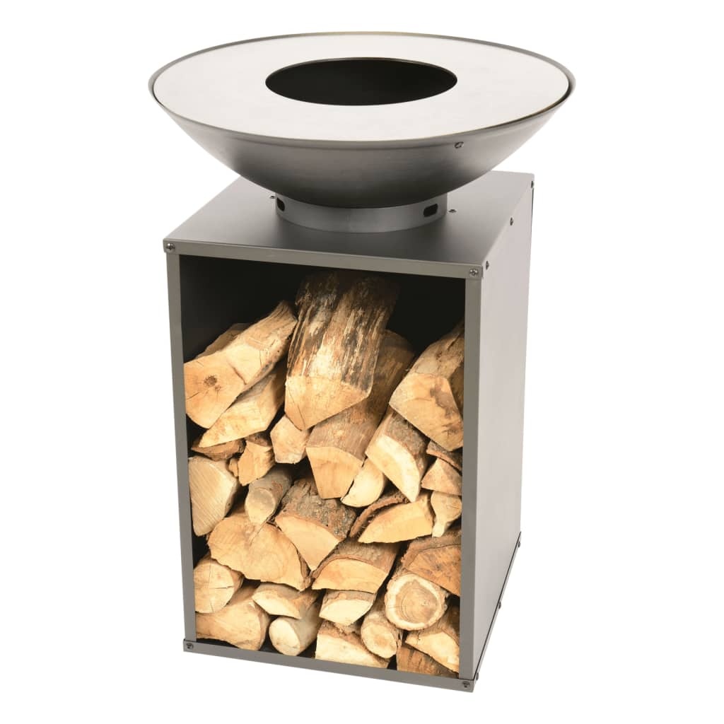 RedFire Chimenea de jardín con barbacoa y cubierta ONYX Classic 60 cm