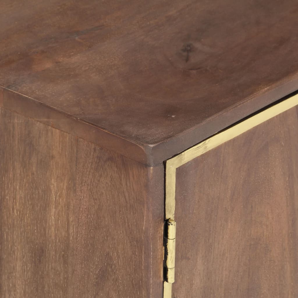 vidaXL Mueble de TV de madera maciza de mango 120x30x46 cm