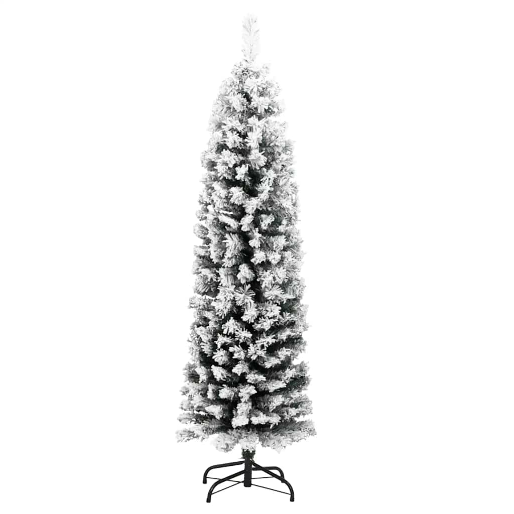 vidaXL Árbol de Navidad artificial verde con nieve PVC 150 cm