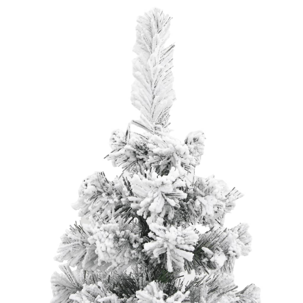 vidaXL Árbol de Navidad artificial verde con nieve PVC 150 cm