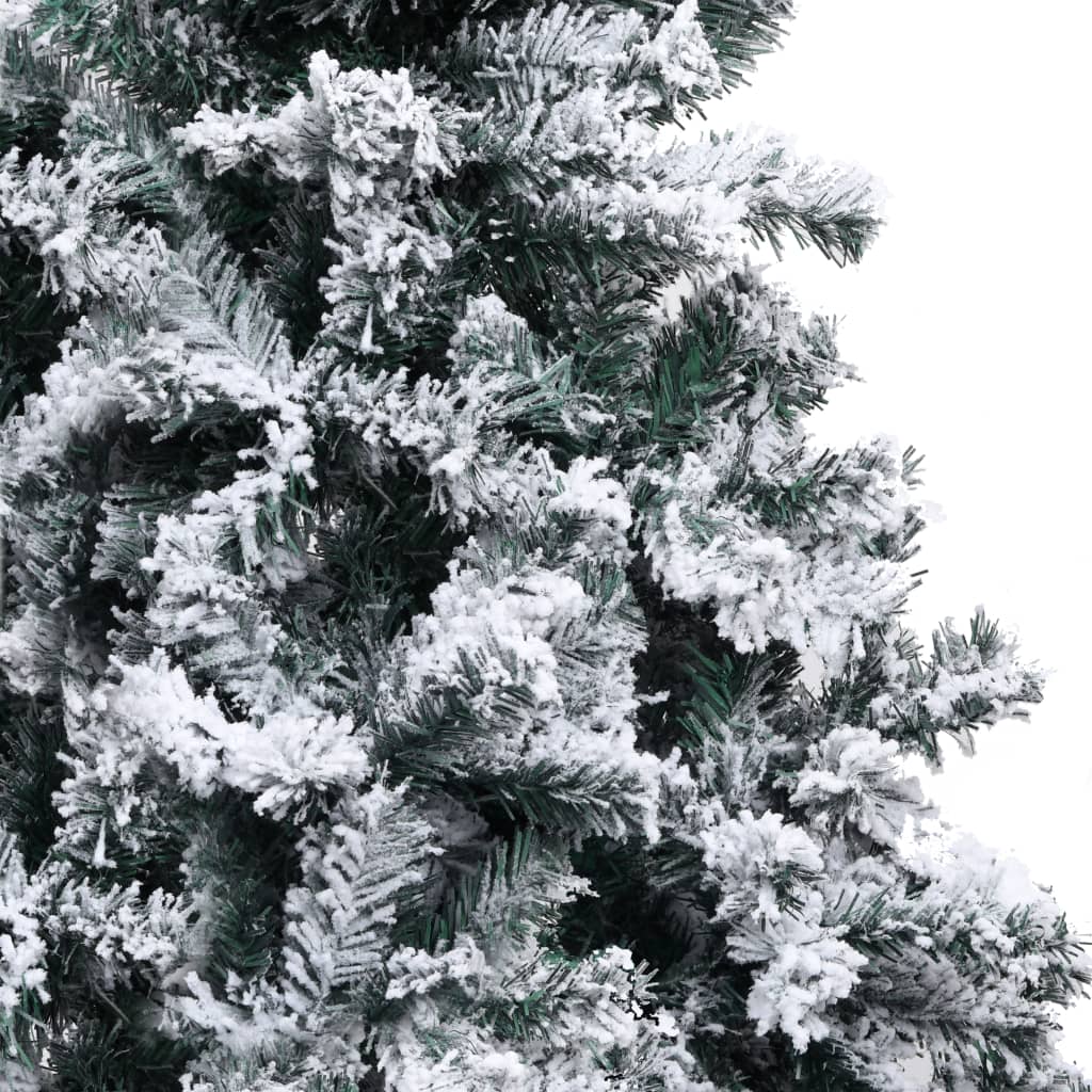 vidaXL Árbol de Navidad artificial verde con nieve 150 cm