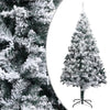 vidaXL Árbol de Navidad artificial verde con nieve 240 cm