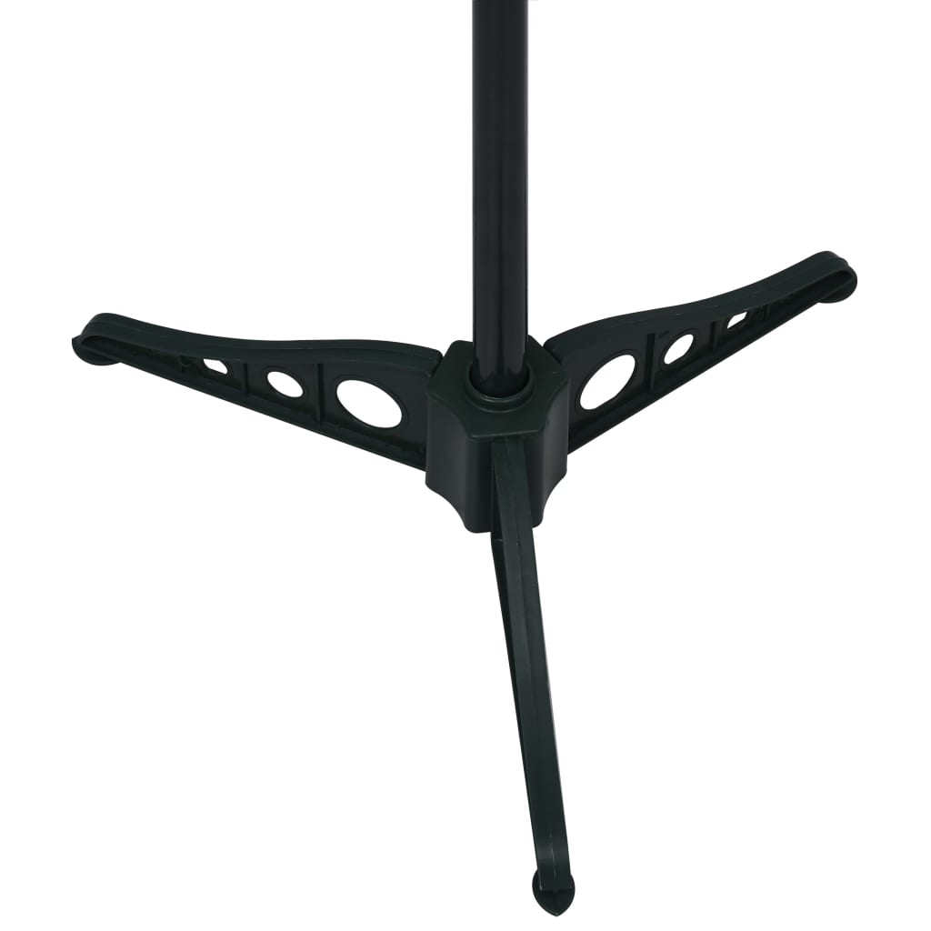 vidaXL Árbol de Navidad artificial emergente PET negro 120 cm