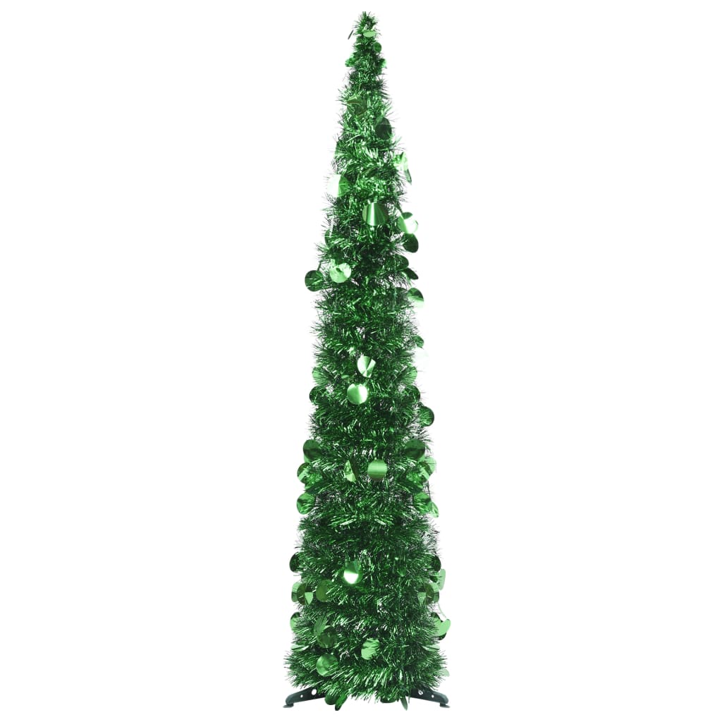 vidaXL Árbol de Navidad artificial emergente PET verde 120 cm