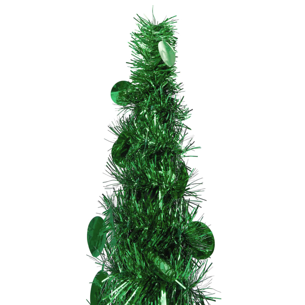 vidaXL Árbol de Navidad artificial emergente PET verde 150 cm