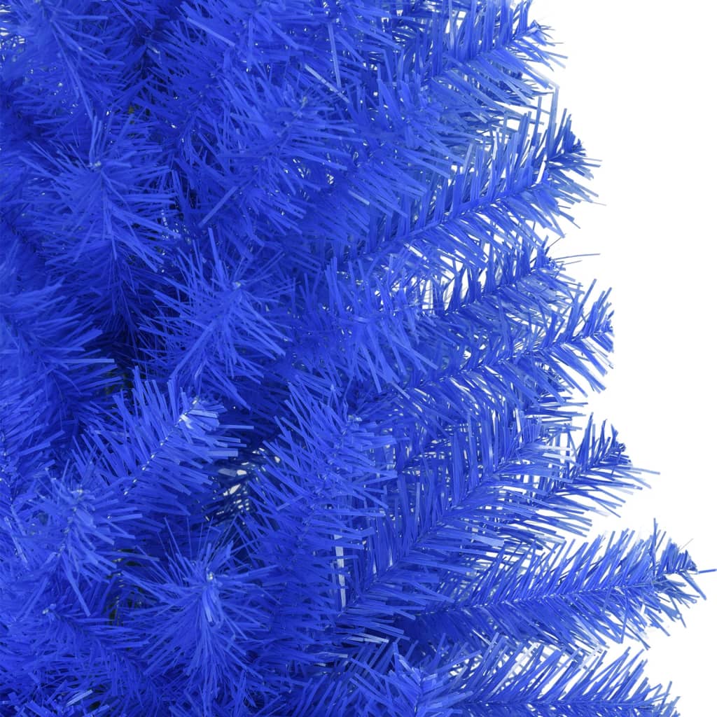 vidaXL Árbol de Navidad artificial con soporte PVC azul 180 cm