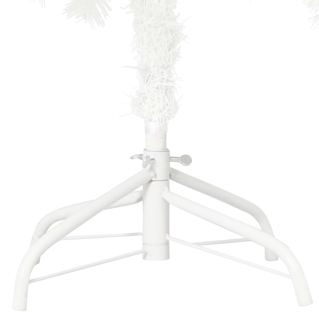 vidaXL Árbol artificial de Navidad con hojas realistas blanco 150 cm