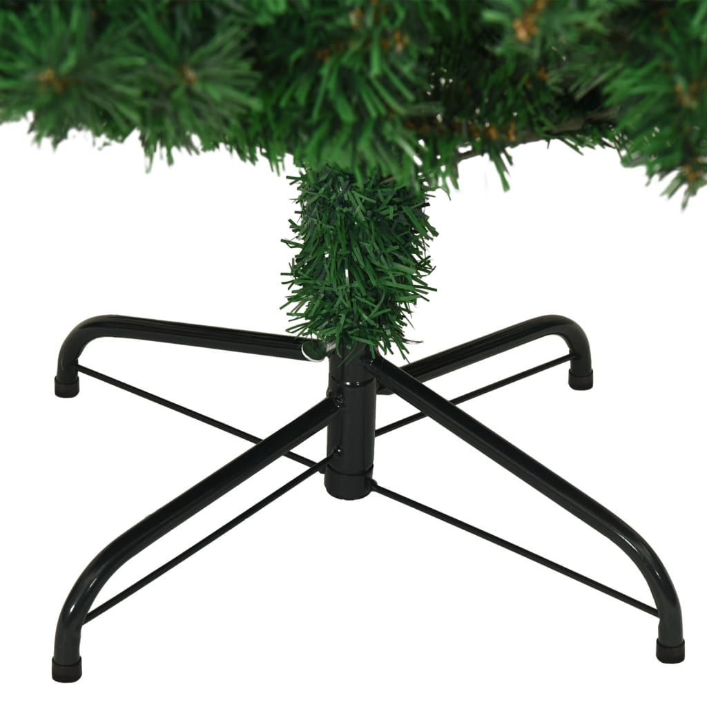 vidaXL Árbol de Navidad artificial con ramas gruesas PVC verde 180 cm