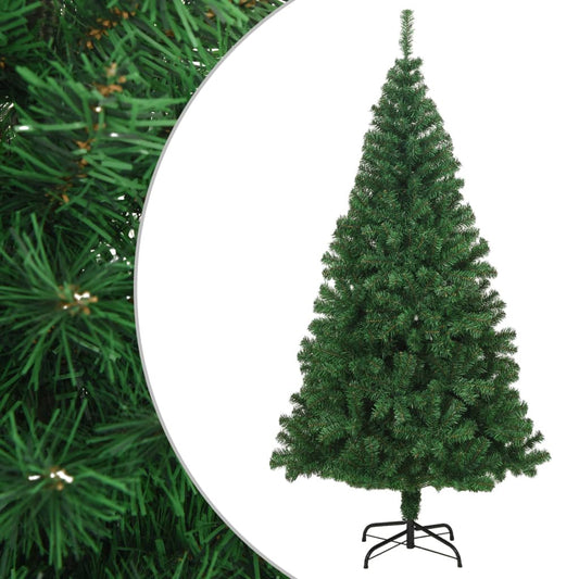 vidaXL Árbol de Navidad artificial con ramas gruesas PVC verde 210 cm