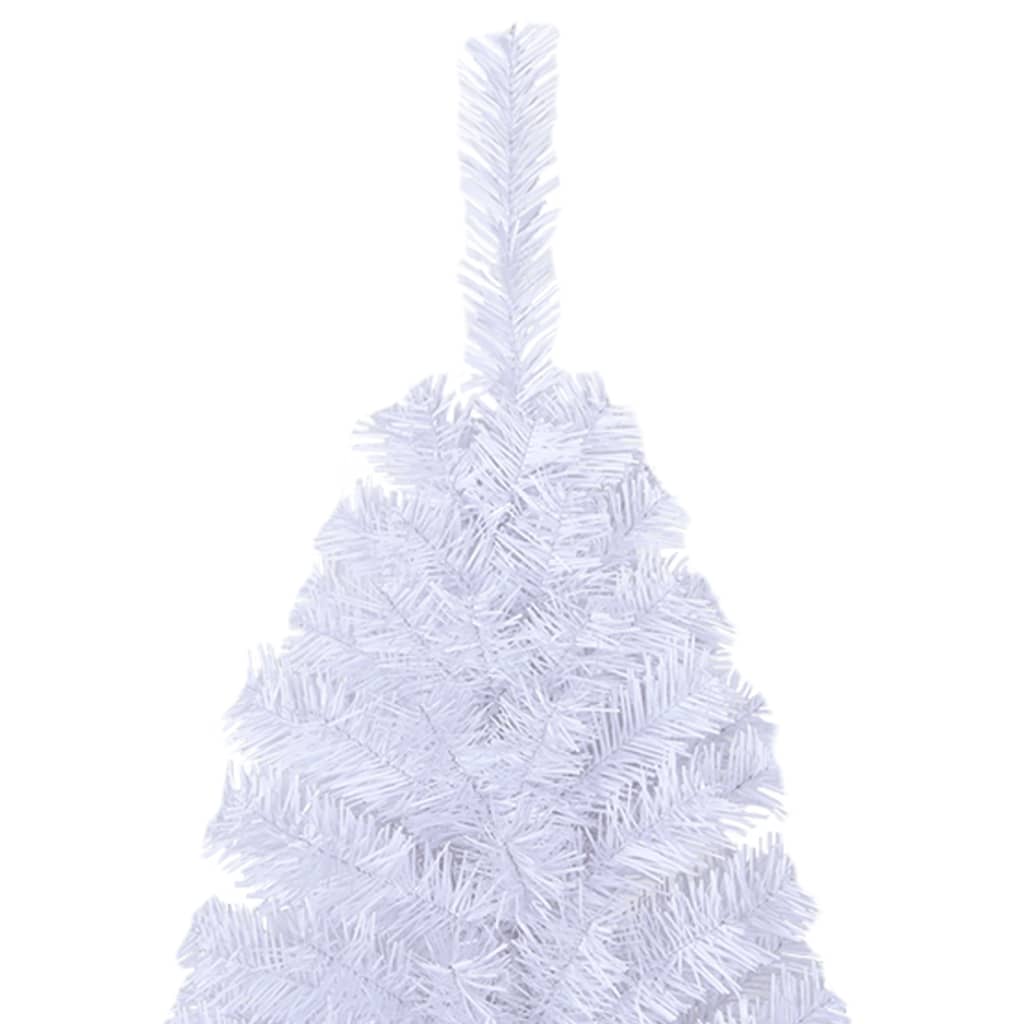 vidaXL Árbol de Navidad artificial con ramas gruesas PVC blanco 150 cm