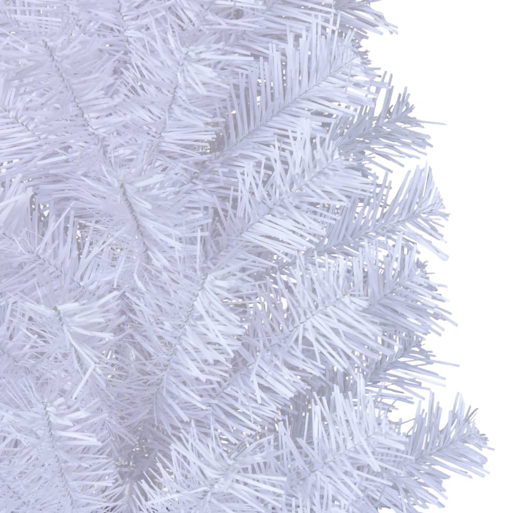 vidaXL Árbol de Navidad artificial con ramas gruesas PVC blanco 150 cm