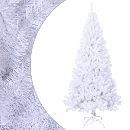 vidaXL Árbol de Navidad artificial con ramas gruesas PVC blanco 180 cm