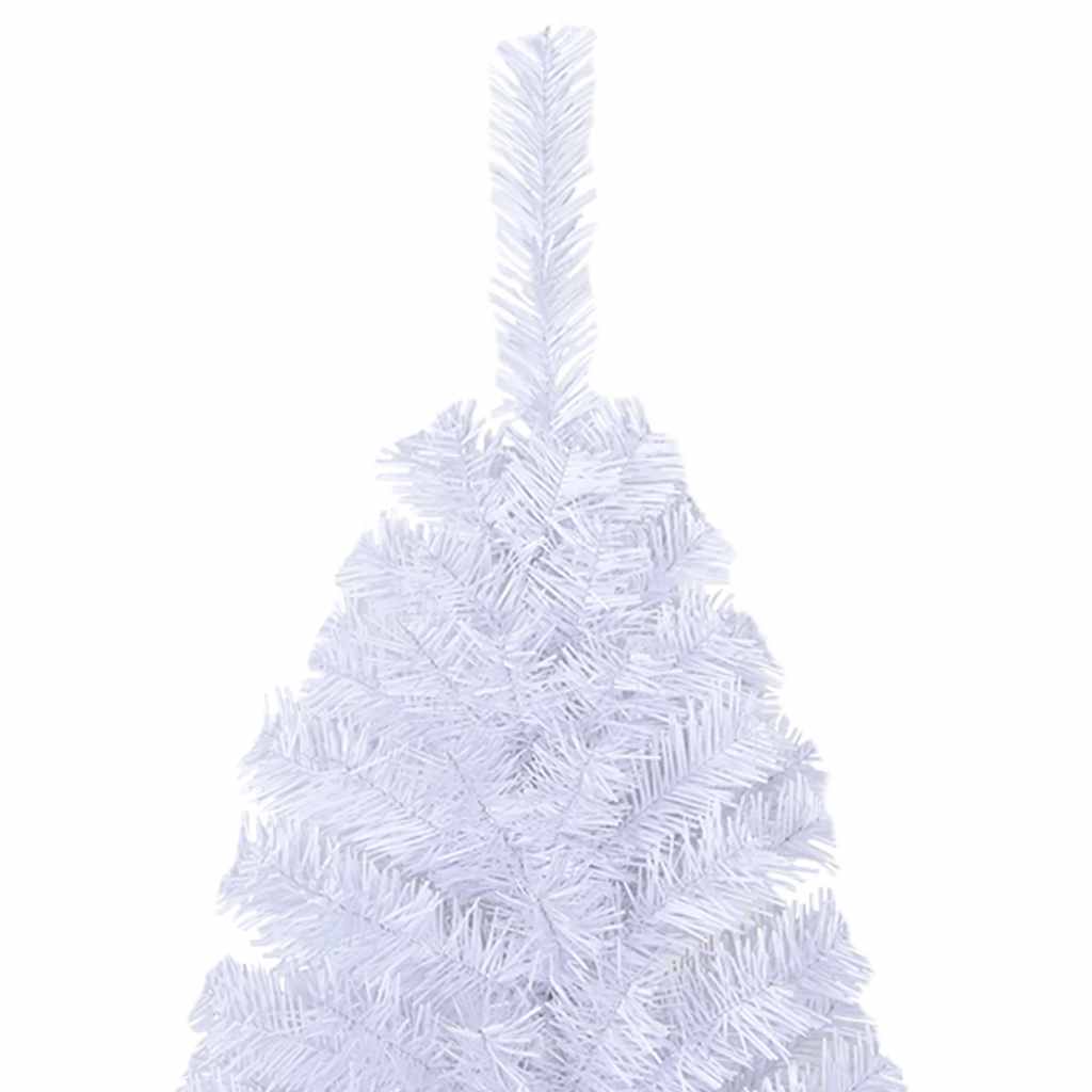 vidaXL Árbol de Navidad artificial con ramas gruesas PVC blanco 180 cm