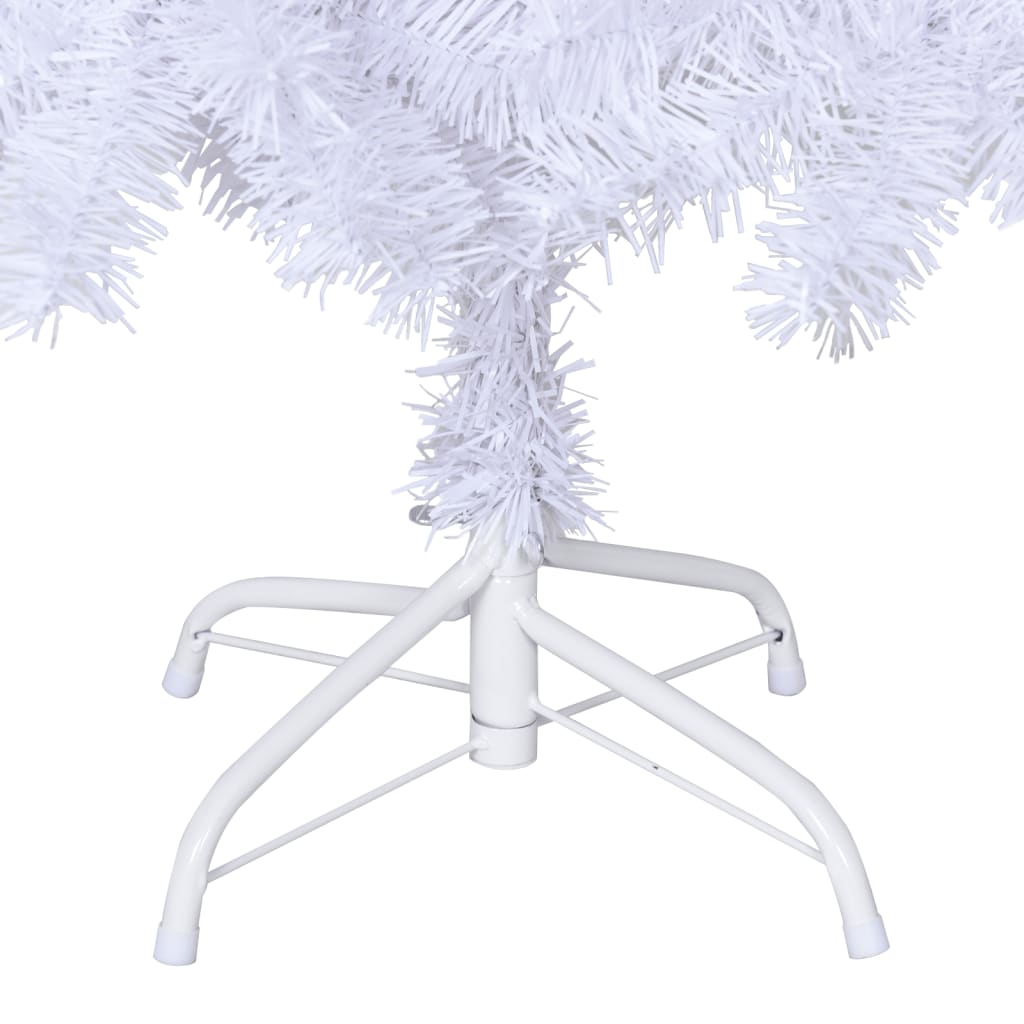 vidaXL Árbol de Navidad artificial con ramas gruesas PVC blanco 180 cm