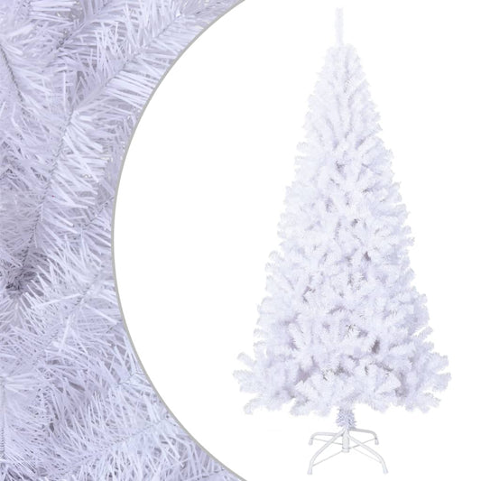 vidaXL Árbol de Navidad artificial con ramas gruesas PVC blanco 240 cm