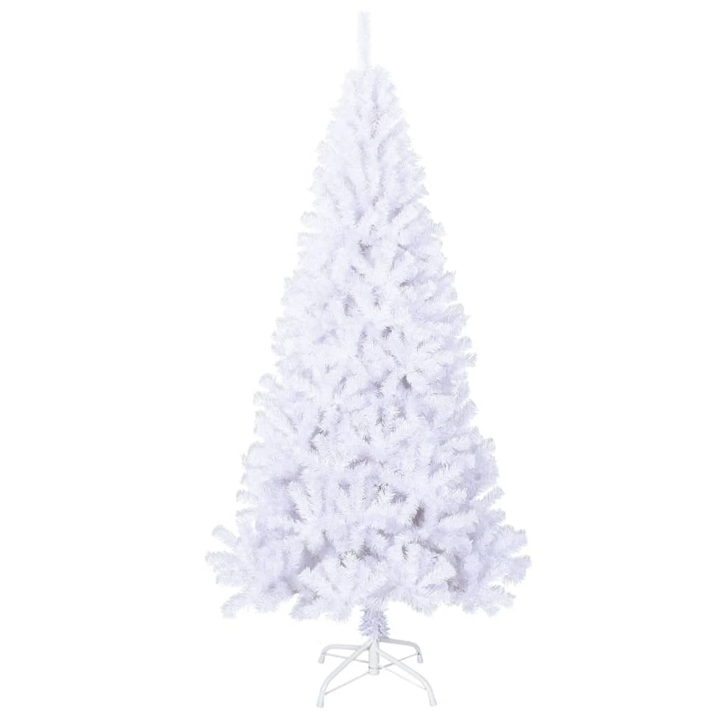 vidaXL Árbol de Navidad artificial con ramas gruesas PVC blanco 240 cm