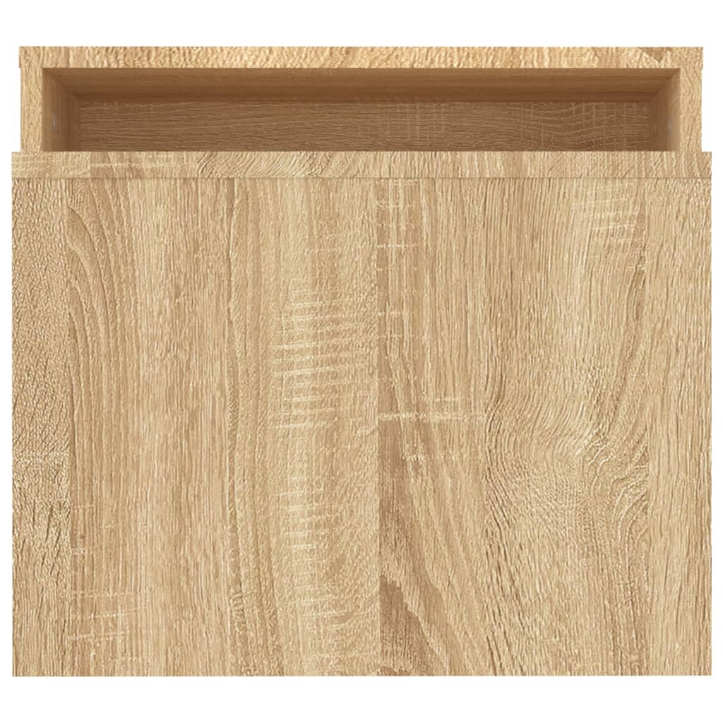 vidaXL Mesa de centro madera contrachapada color roble 100x48x40 cm