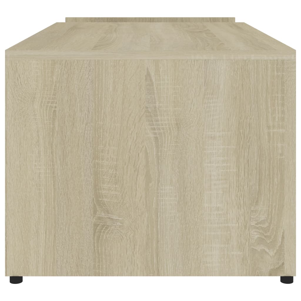 vidaXL Mesa de centro madera contrachapada color roble 90x45x35 cm